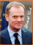 Donald Tusk - autograf NADRUK