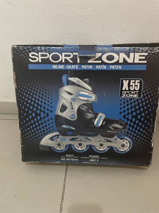Patins em linha 38, com cx e manual