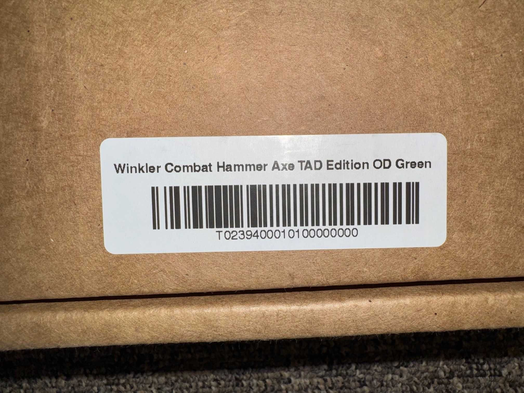 Winkler Knives TAD Edition Combat Axe Hammer OD Green