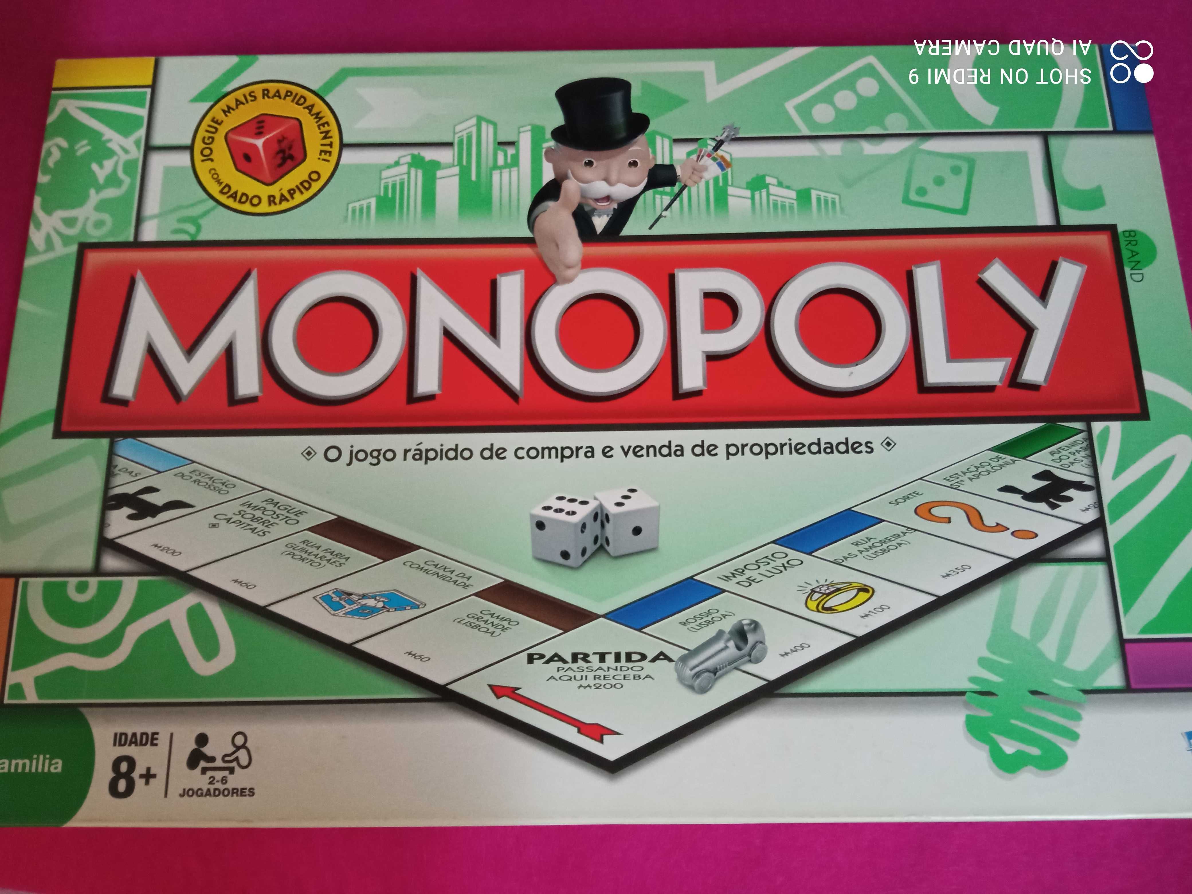 "MONOPOLY - Venda e Compra Propriedades_Dado Rápido" - como NOVO