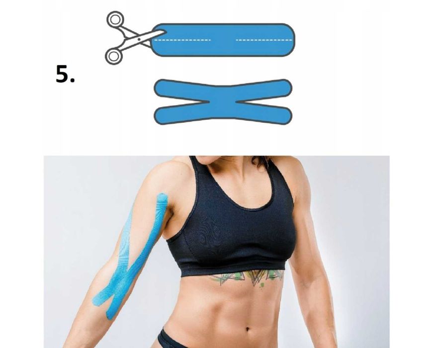 Taśma Kinezjologiczna Tape Kinesiotaping do Kolana Twarzy Plaster 5m