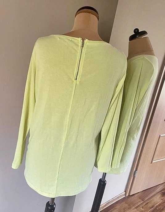 sweterek zolty bik bok limonka s m modny neon pastele zip