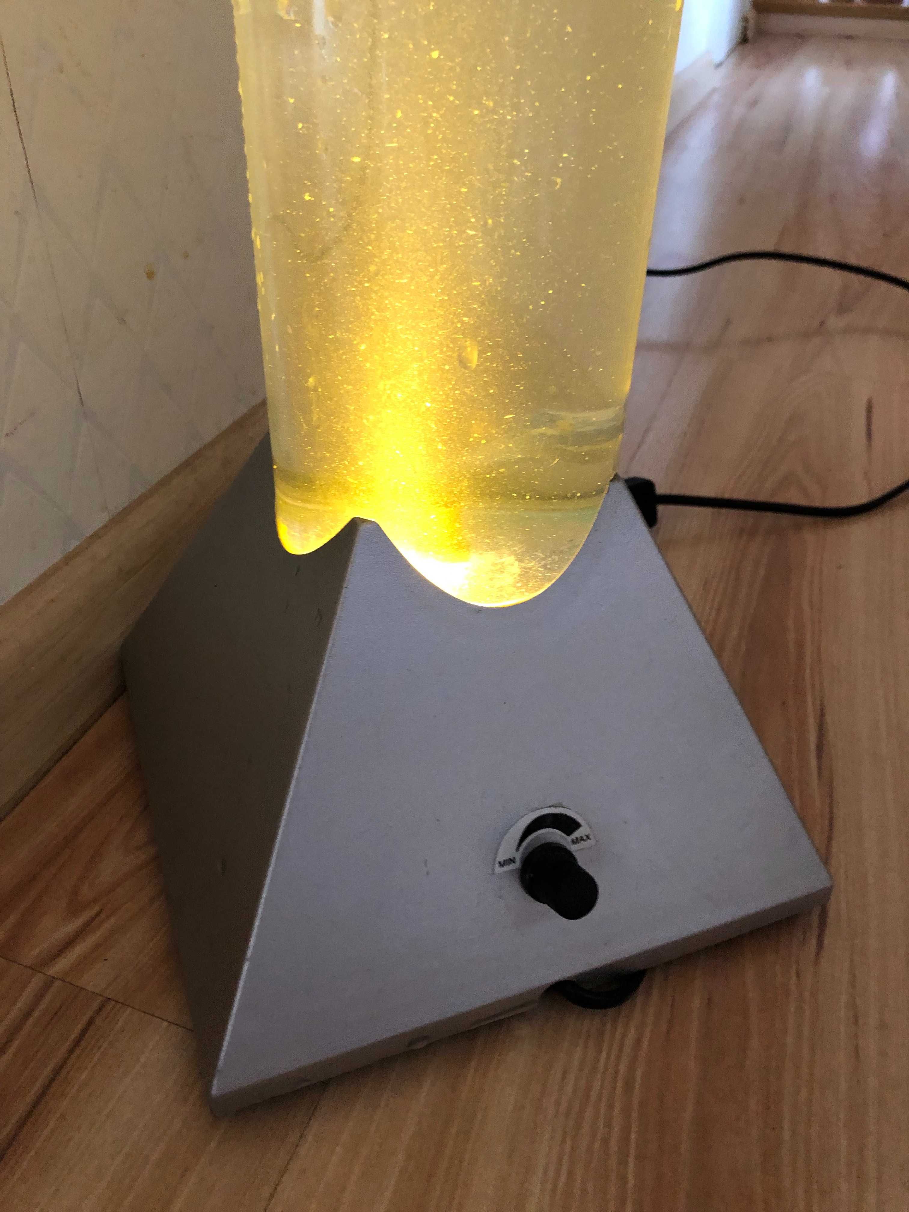 Lampa stojąca podłogowa wodna wyjątkowy design, magia koloru
