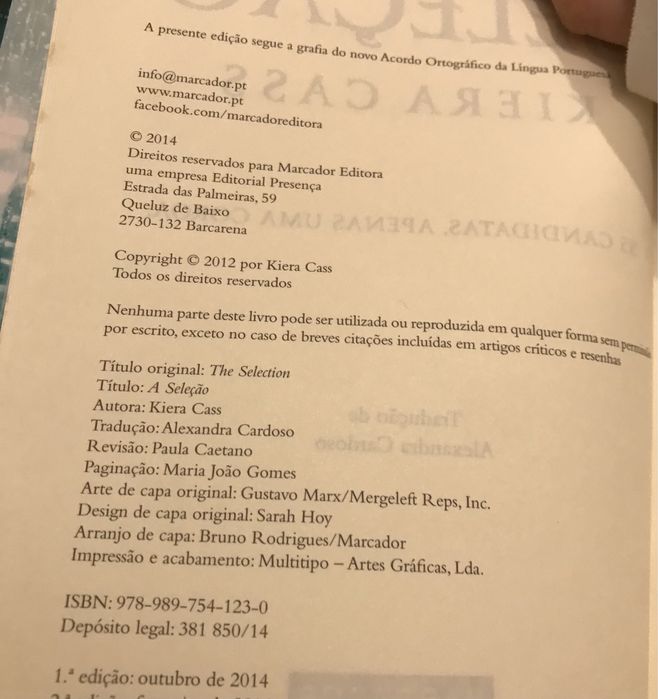 Livro A Seleção - Kiera Cass