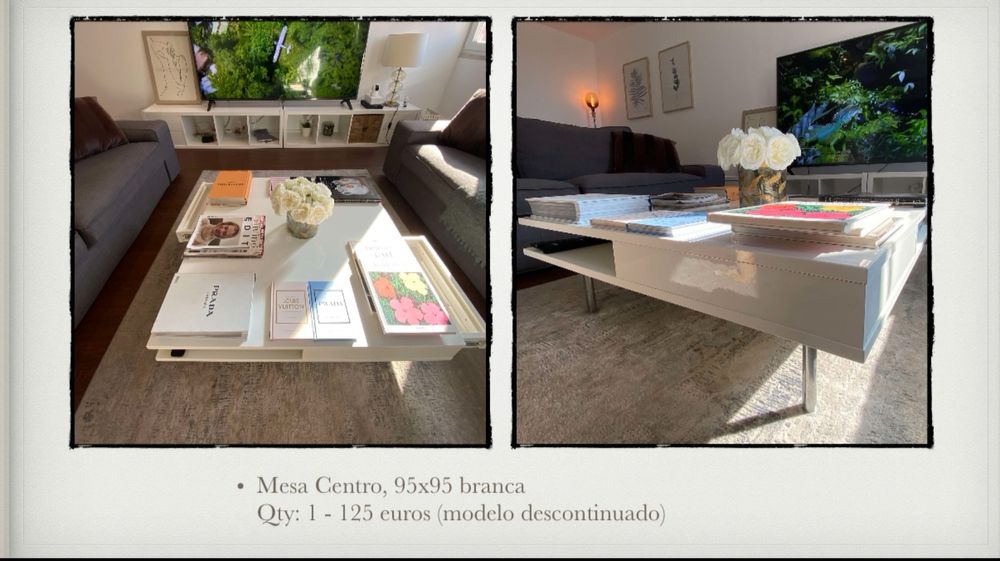 Mesa de centro 95x95cm