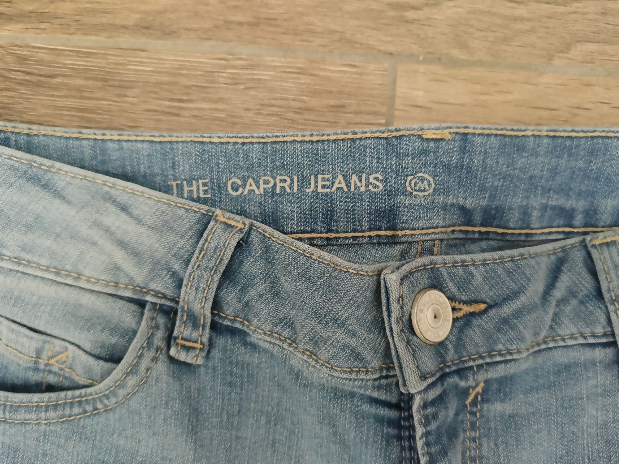 Spodnie jeansowe Capri C&A 40, rybaczki