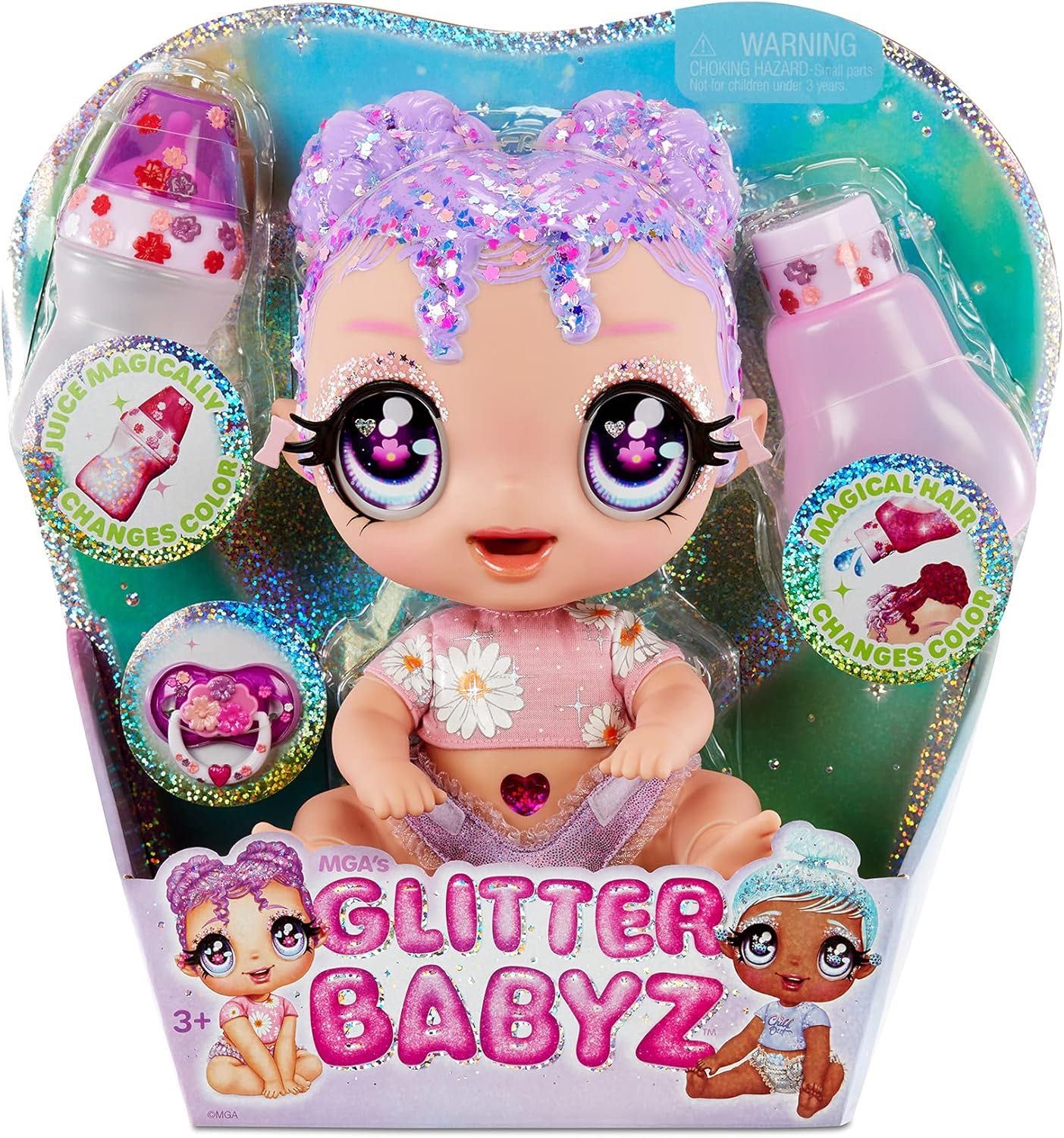 Кукла Глитер Бейбиз  Пупс Лила Вайлдбум меняет цвет Glitter Babyz Lila
