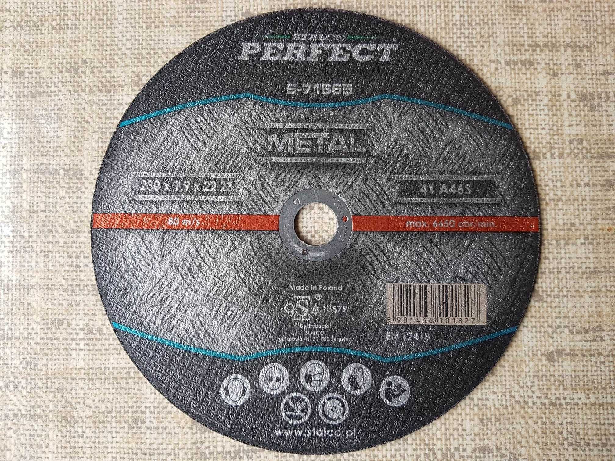 Tarcza do cięcia metalu 230X1,9mm STALCO PERFECT S-71665 (3szt)