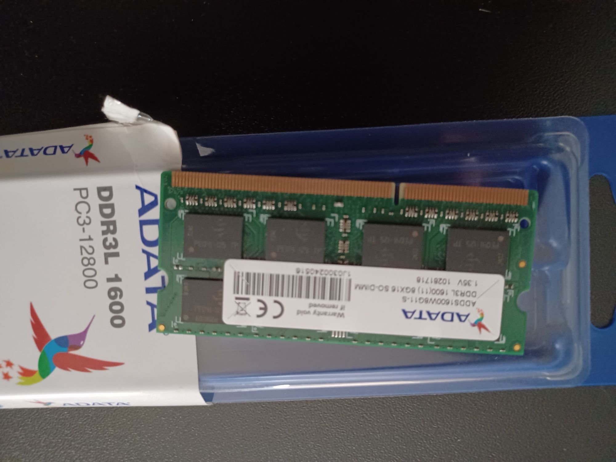 Pamięć Ram 8GB Adata DDR3L 1600mhz PC3-12800