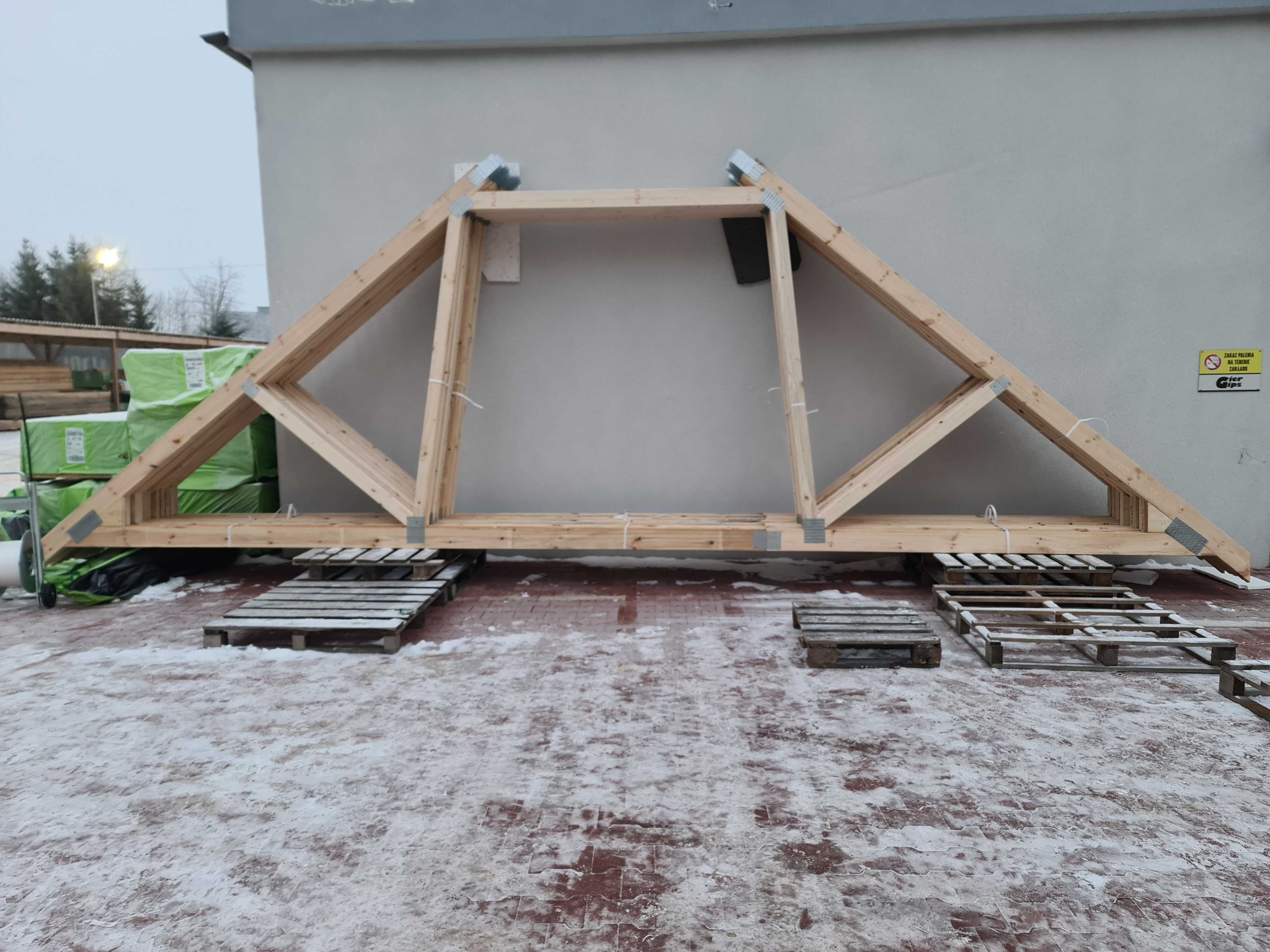 Dachy wiązary CE -więźba dachowa- produkcja-montaż