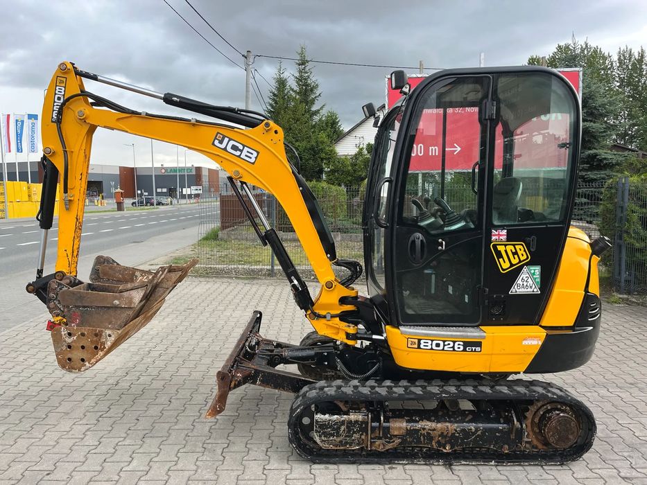 JCB 8026 CTS  Minikoparka 3 łyżki, szybkozłącze, 1037 motogodzin, brak luzów