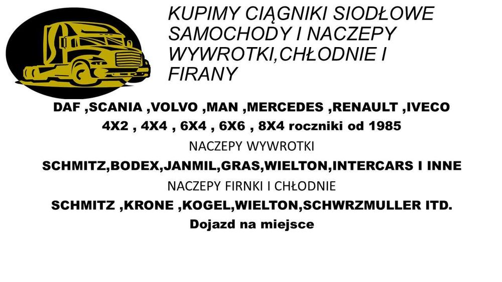 SUP aut ciężarowych , ciągników i naczep-cała Polska