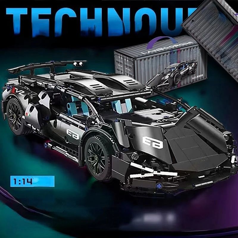 Конструктор автомобіль Lamborghini Lego Technic 1230 дет мотор, пульт