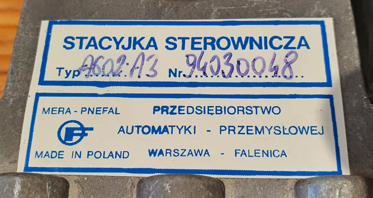 Pneumatyczna stacyjka sterownicza typ A602 A3