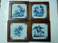 Azulejos do século XVIII, emoldurados