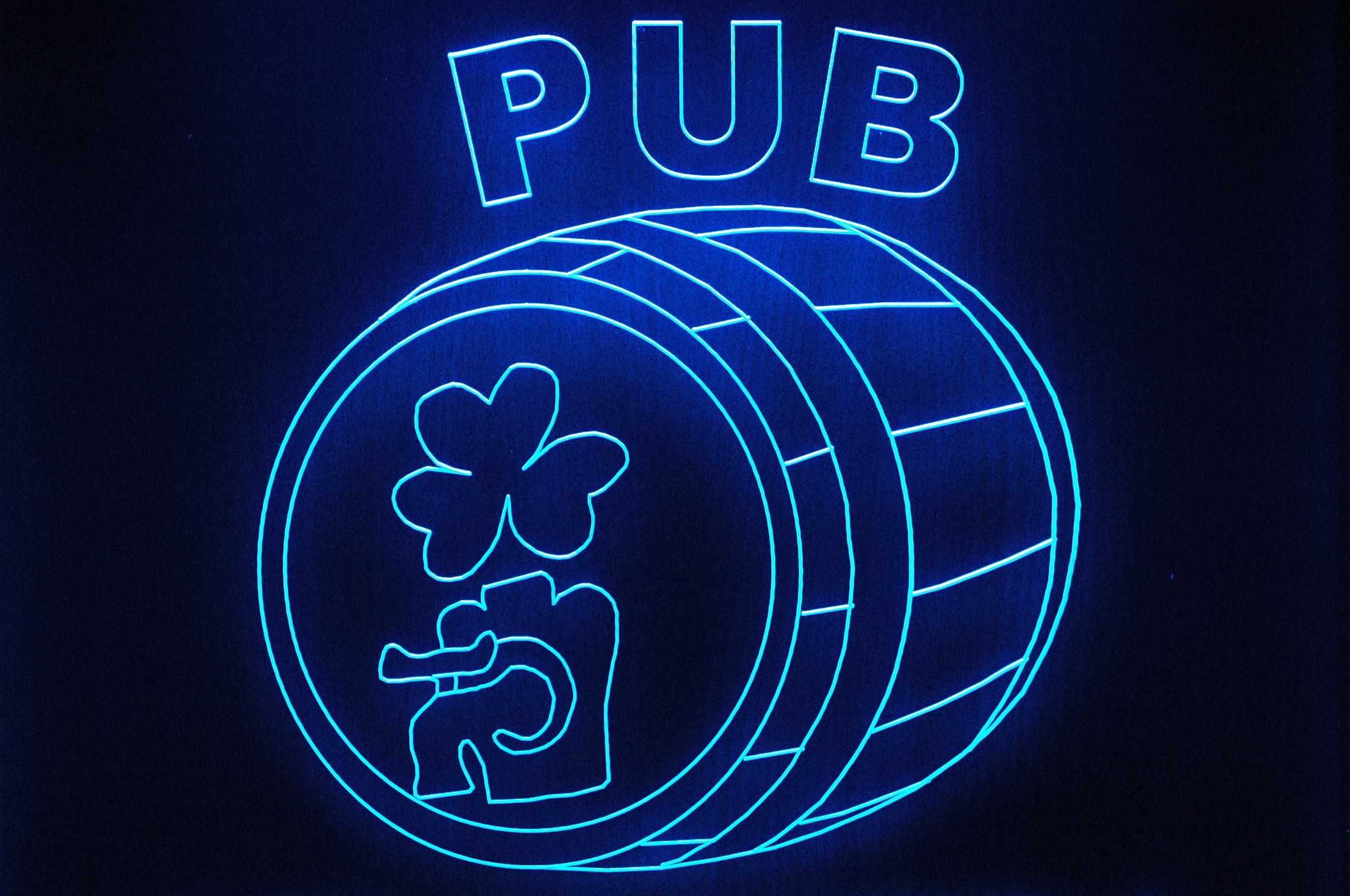 neon szyld reklama led diody cafe pub piwo restaur