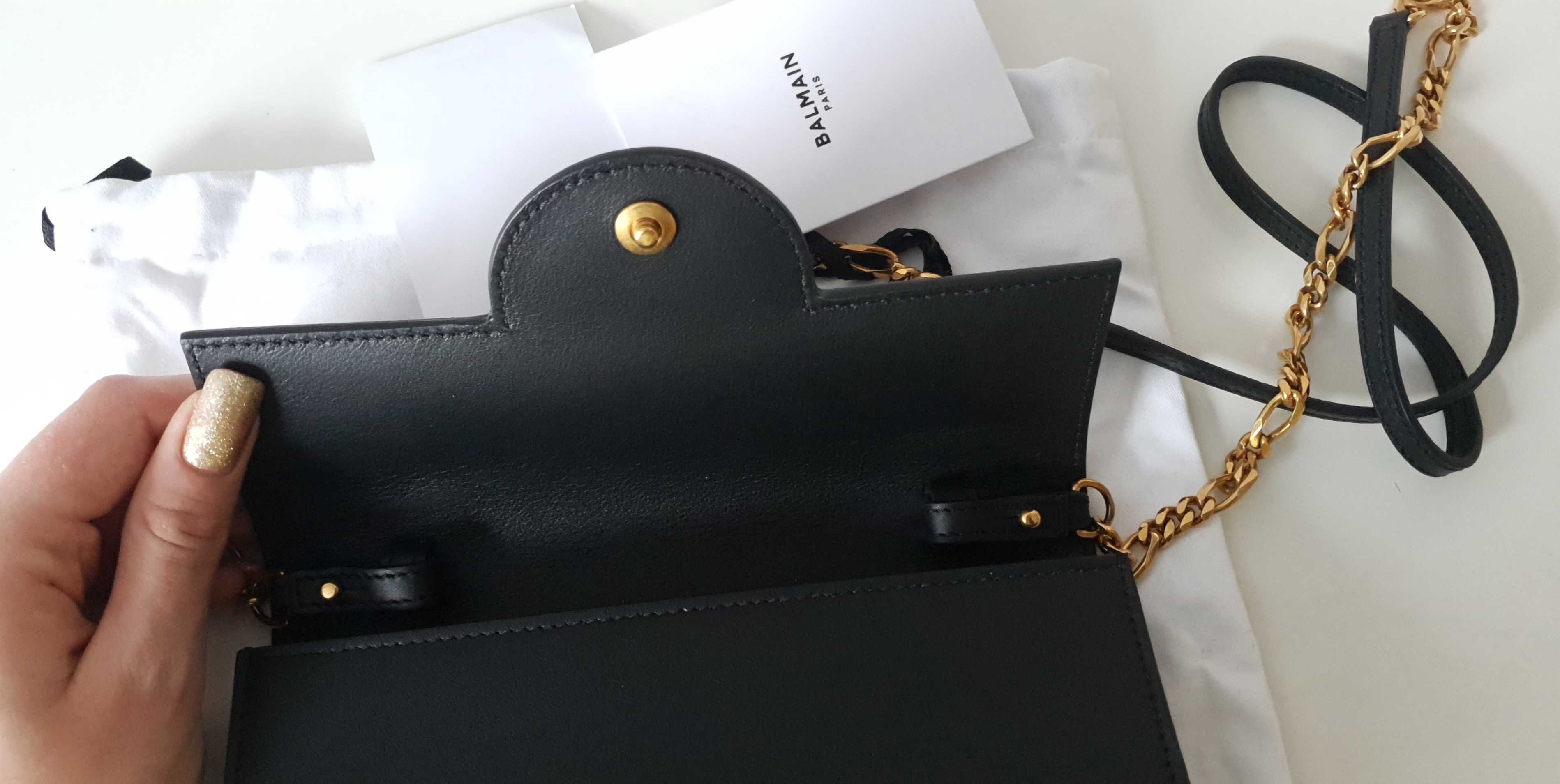 Czarna nowa torebka Balmain