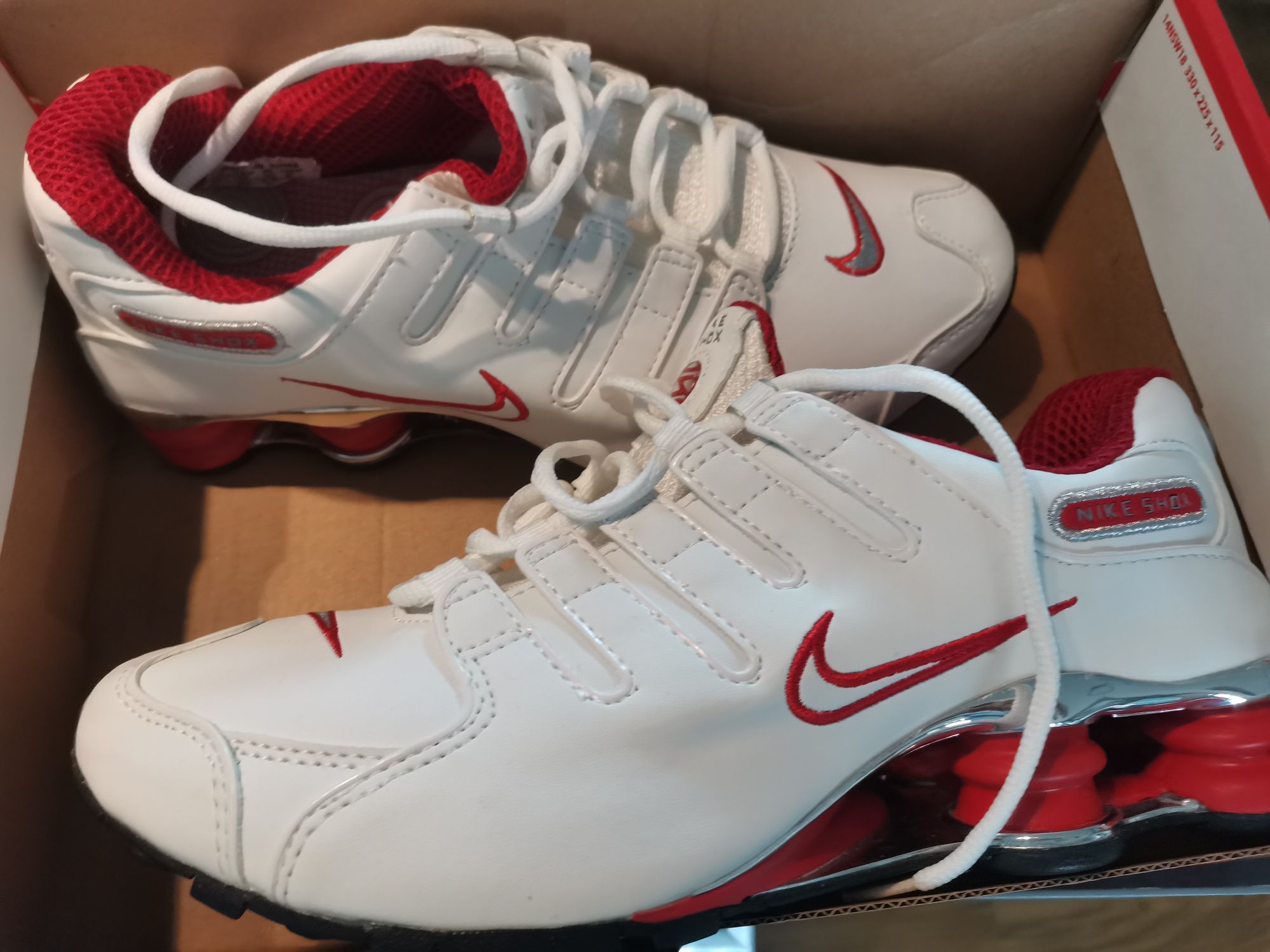 Nike shox NZ white red silver 43 unikat kolekcjonerskie NOWe