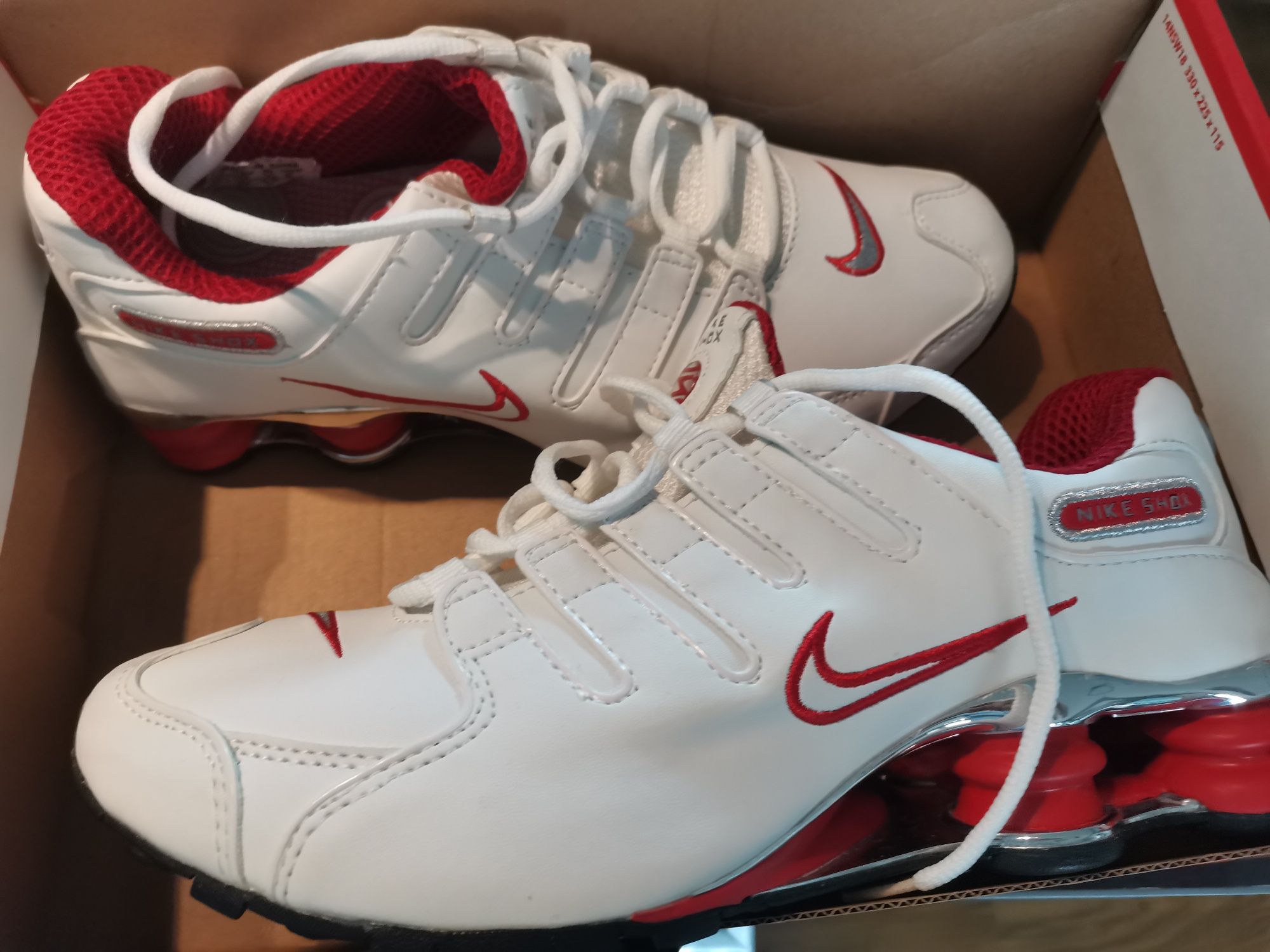 Nike shox white red 43 unikat