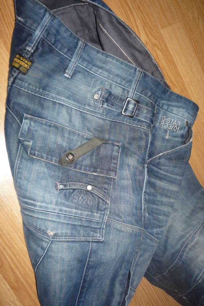 Spodnie męskie jeans roz XL * G Star Raw Denim 3301 model 5620
