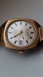 Zegarek na bransoletce GLASHUTTE  26 RUBIS aut. złoto-plater SUPER.