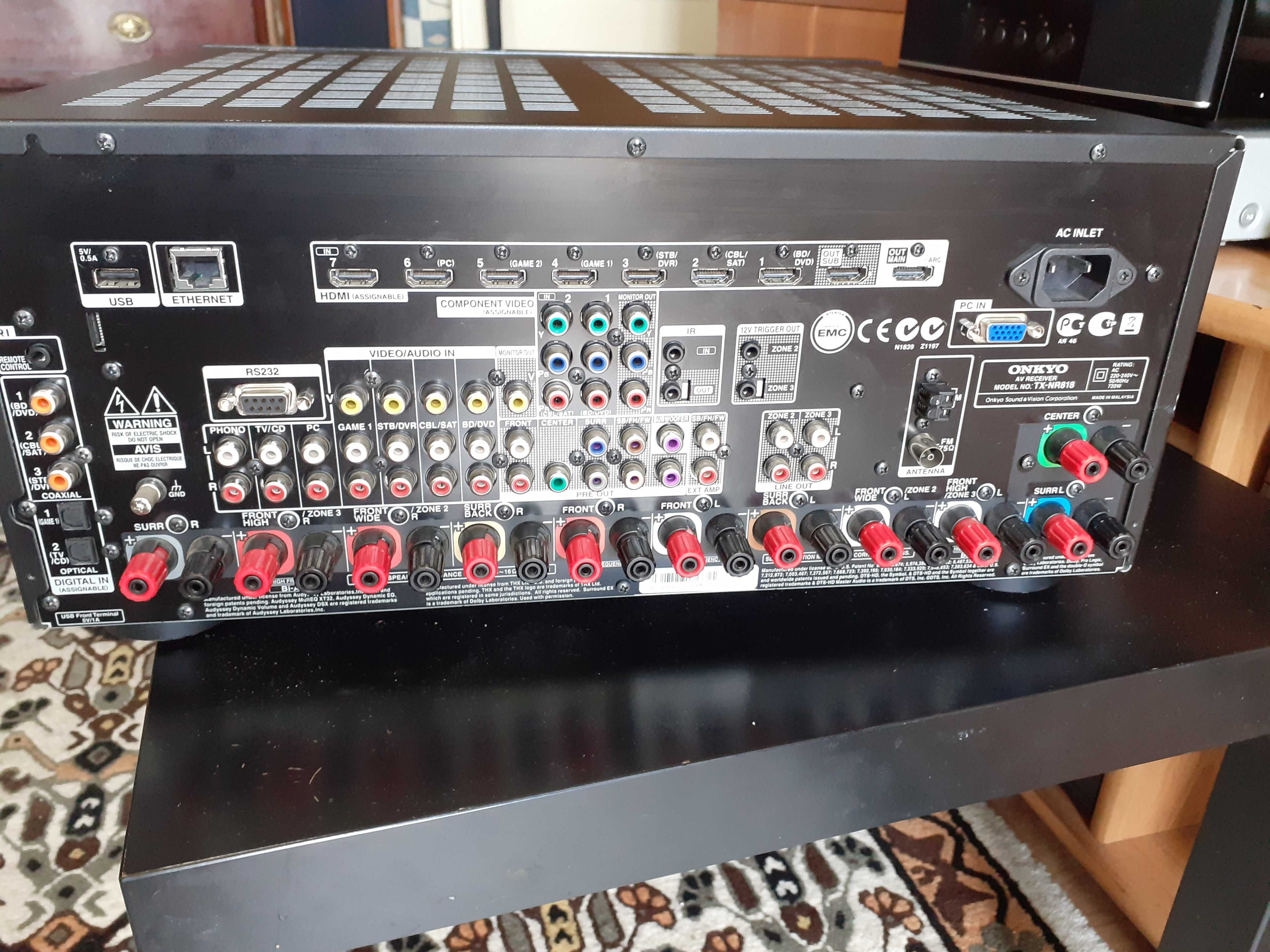 Onkyo Amplituner kina domowego 7.2 TX-NR818 - ONKYO