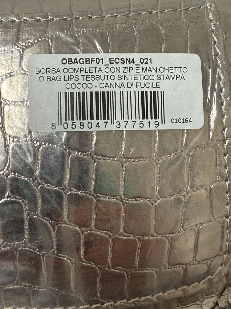 O bag Borsa Completa Mała Srebrna torebka
