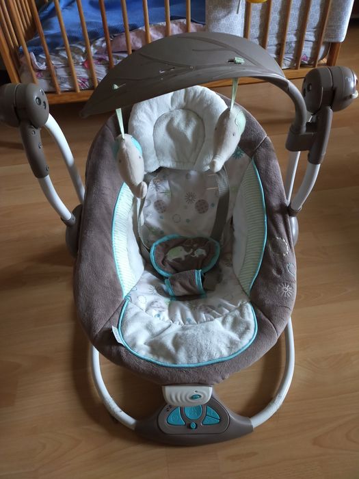 Bright Starts 60100 leżaczek, bujaczek, huśtawka hybrydowa Sahara