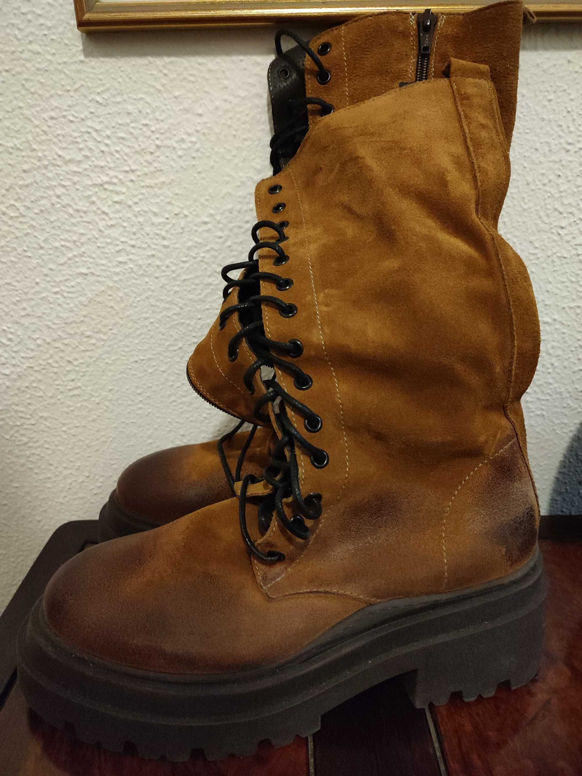 Botas castanhas marca Prof senhora