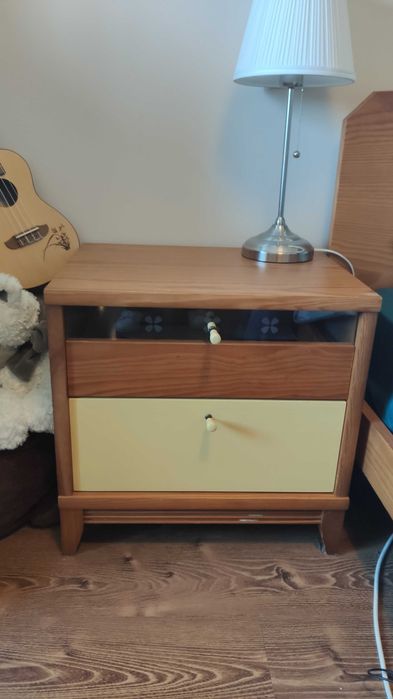 Conjunto de quarto solteiro/criança em madeira maciça