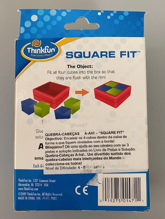 Quebra-cabeças "Square Fit"