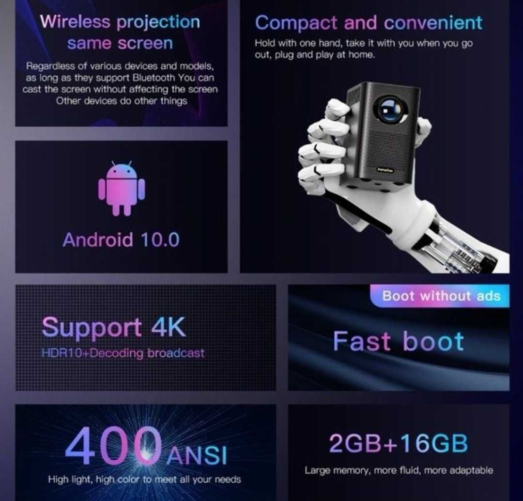 Проектор hongtop s30max