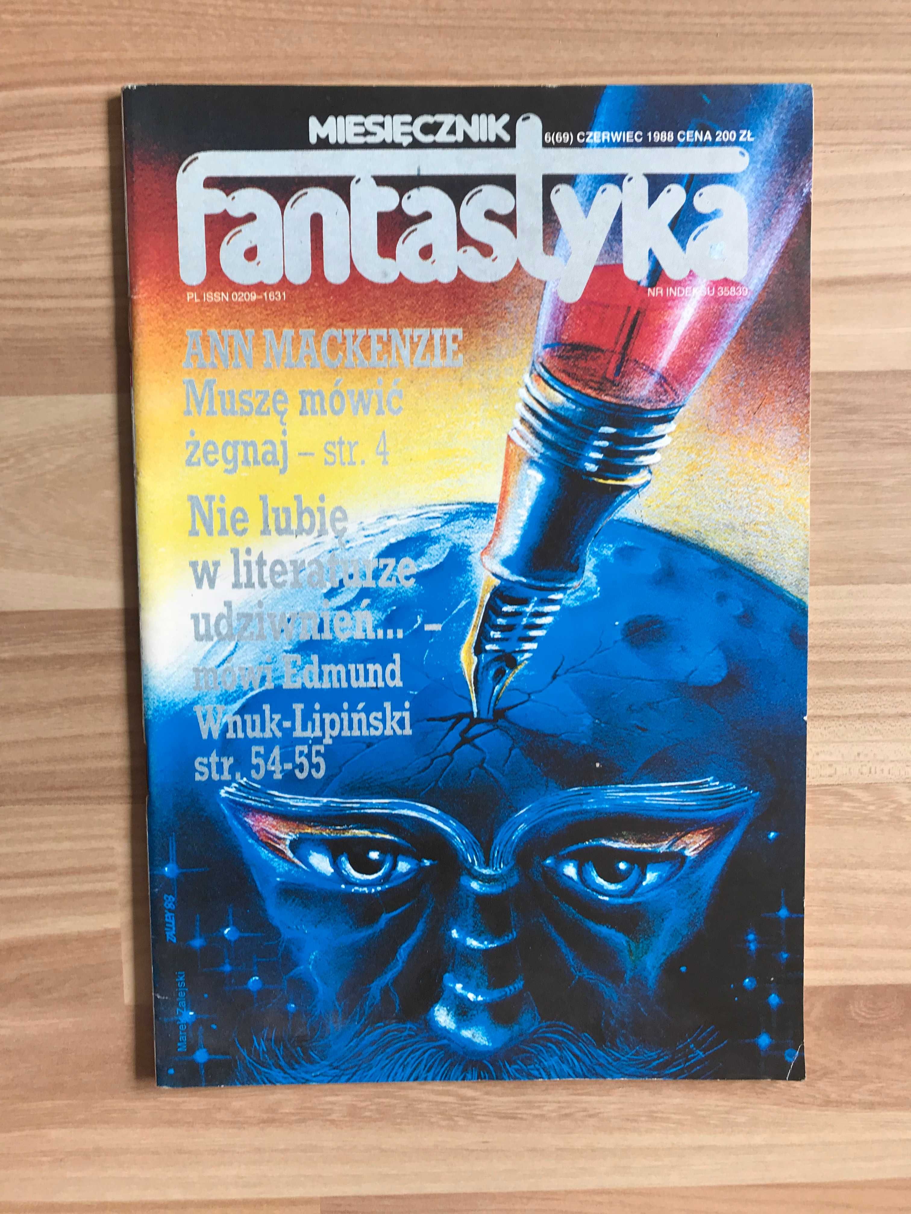 Miesięcznik Fantastyka 6 (69) 1988 Edmund Wnuk - Lipiński