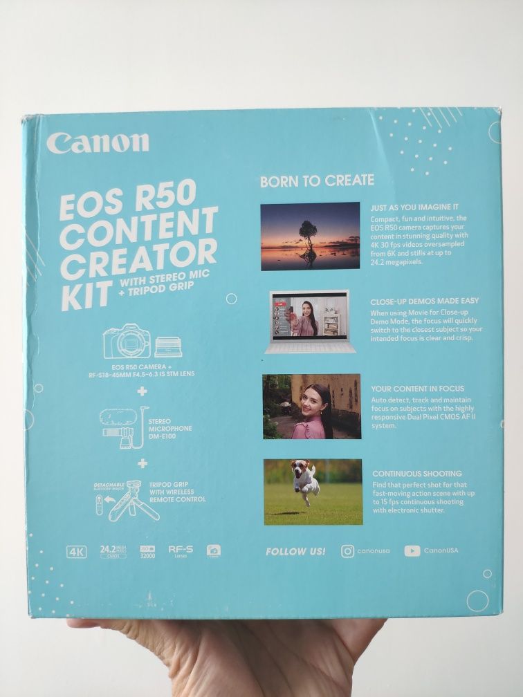 Новий Canon EOS R50 Content Creator KIT (5811C059AA)
