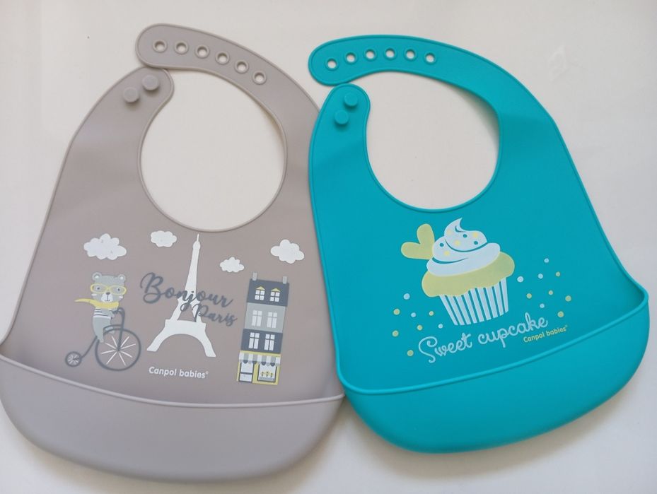 Śliniaki silikonowe JAK NOWE