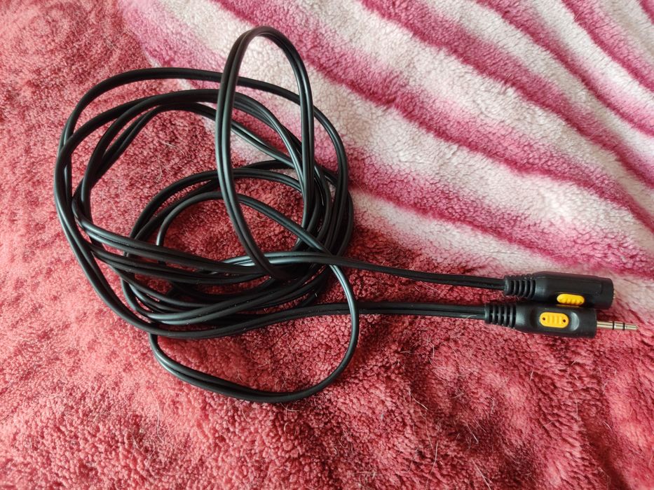 Kabel audio z gniazdem i wtyczką Jack 3,5 mm przedłużacz