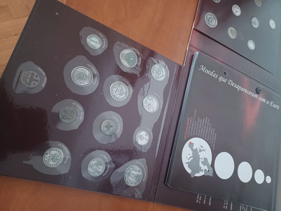 Coleção completa Moedas que Desapareceram com o Euro