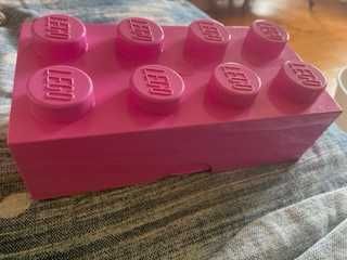 LEGO caixa de arumação snacks - Cor de rosa e verde