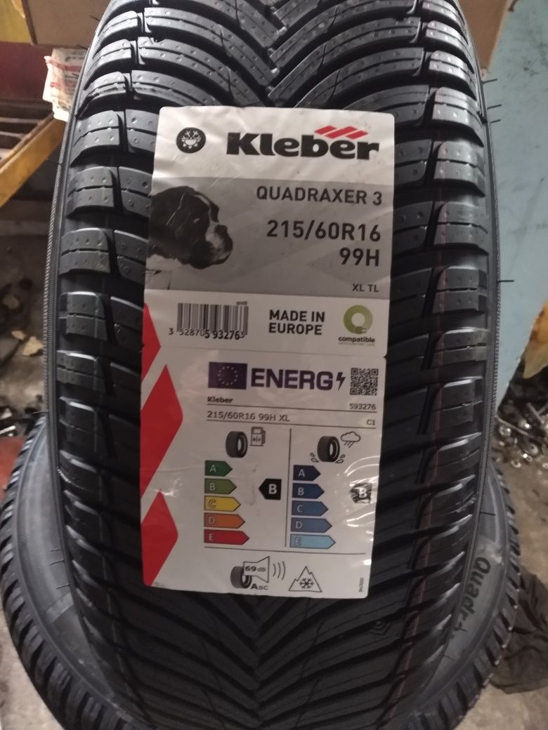 Nowe całoroczne opony Kleber 215/60R16. MONTAŻ GRATIS !!!