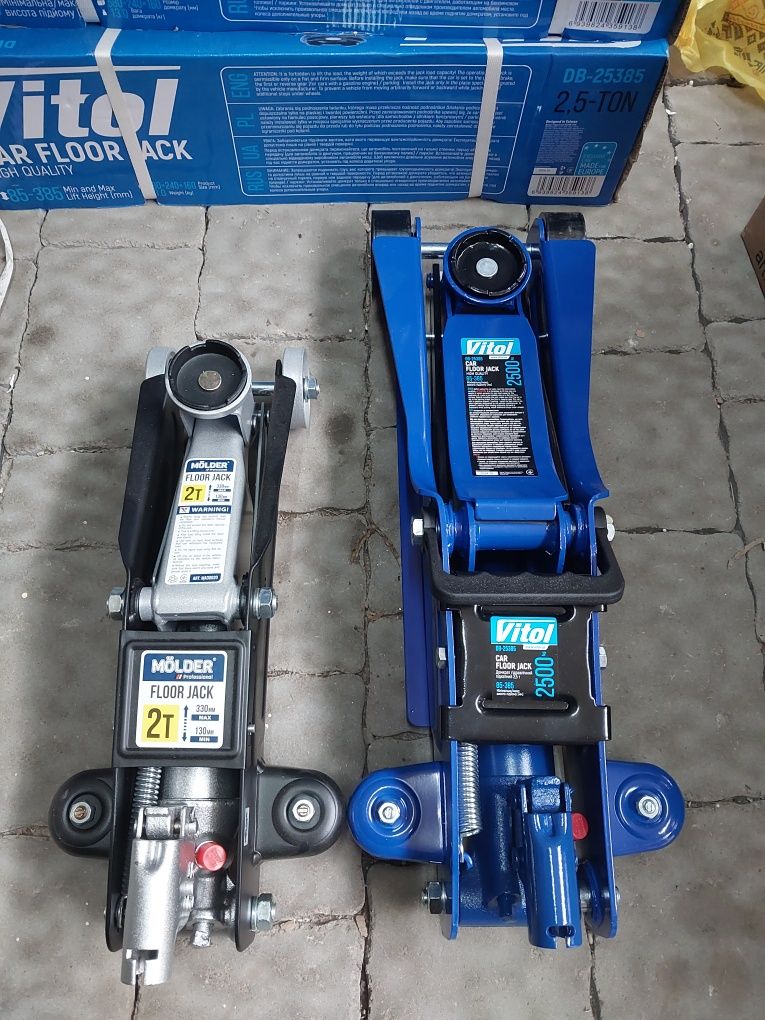 Домкрат подкатной  2.5т Vitol 14кг 85-385мм.