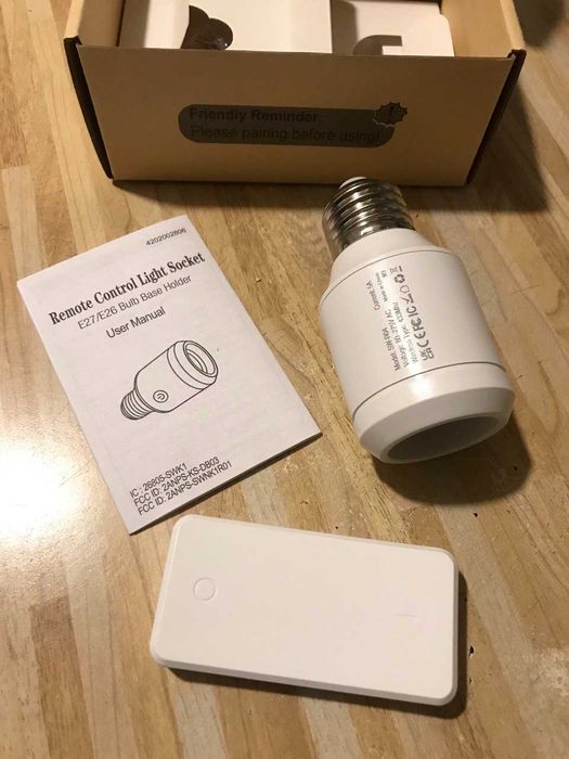 Бездротовий вимикач для лампочки E27