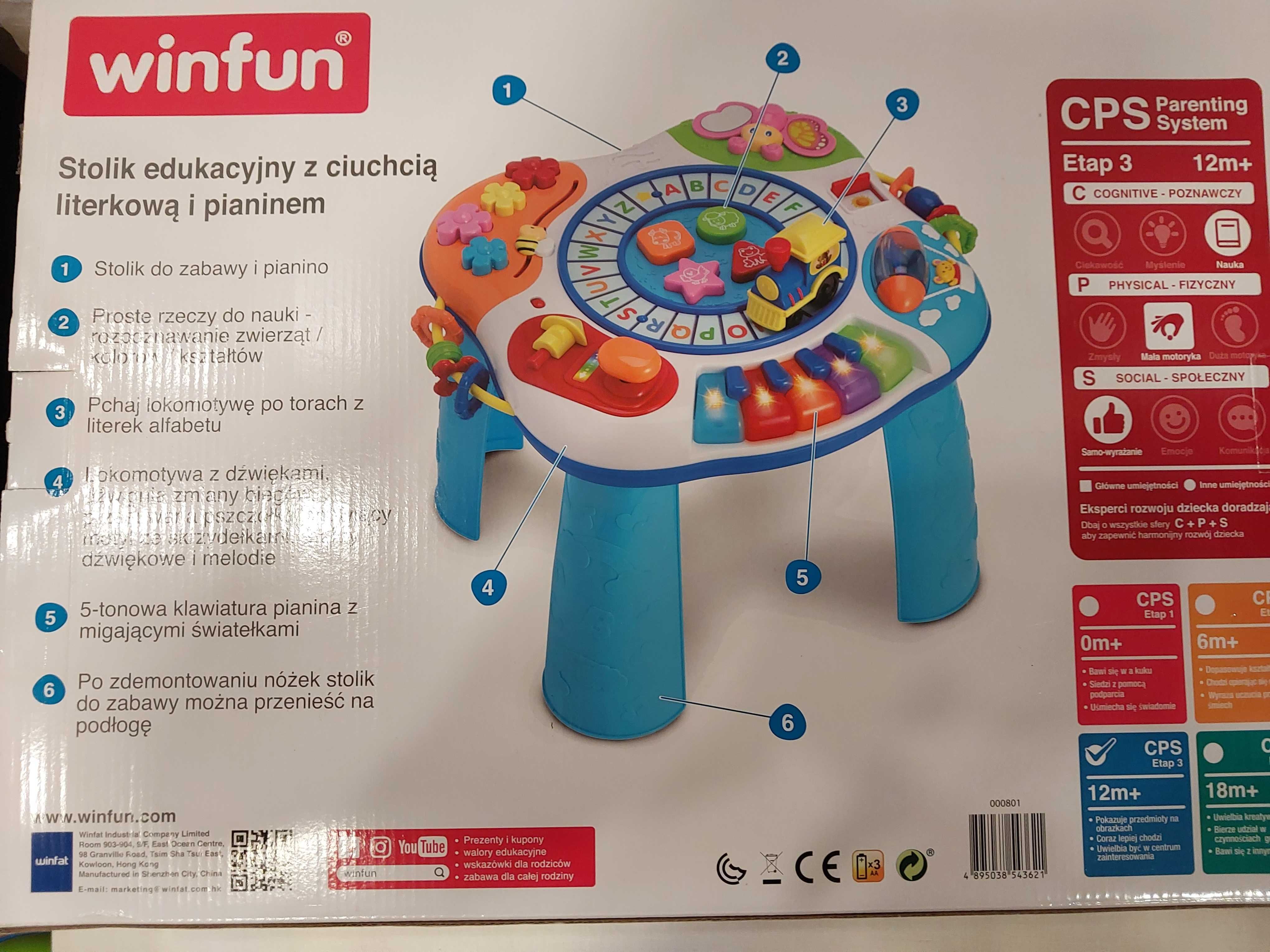 Smily Play_STOLIK Edukacyjny z ciuchcia literkową i pianinem