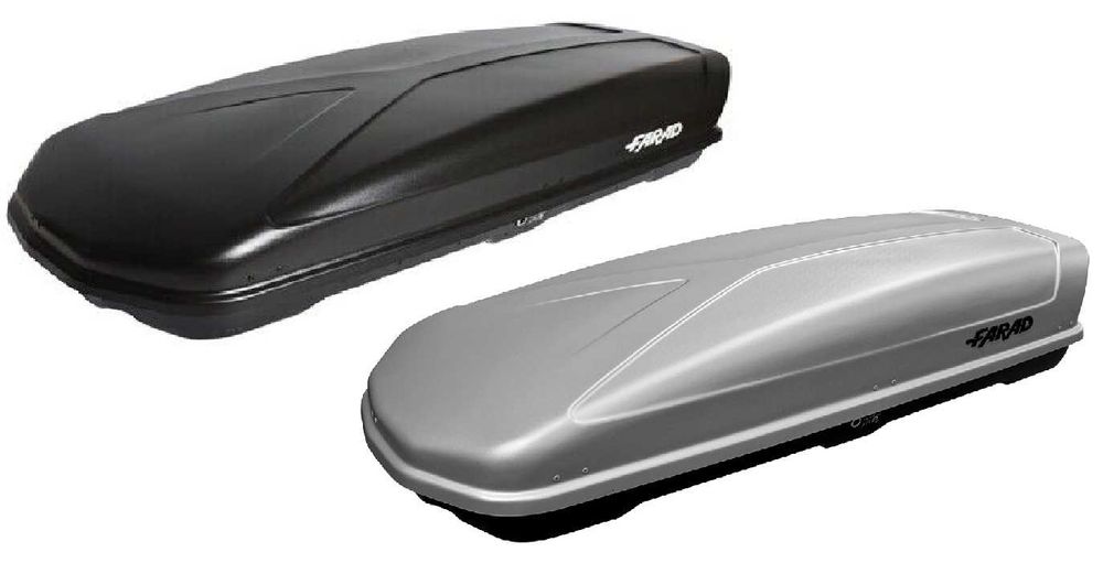 Ogromny box dachowy bagażnik FARAD Koral 630 ABS 90kg 210x90x42 dual