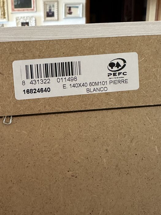 Espelho madeira branca