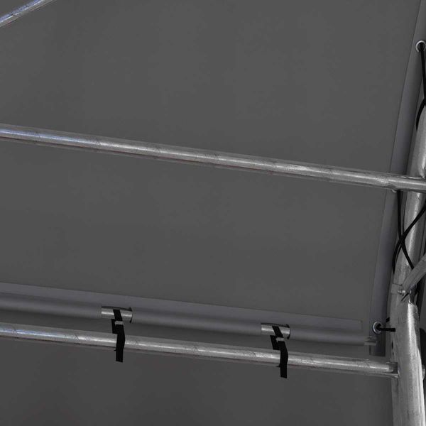 Namiot ZADASZENIE do kontenerów 2x WEJŚCIE Łukowy 8x6m