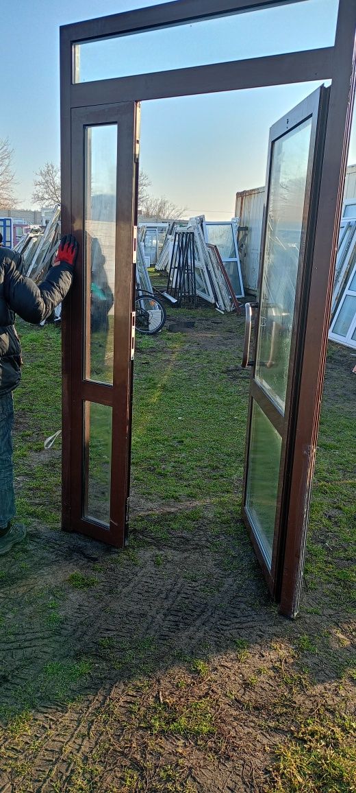 Drzwi aluminiowe używane z Niemiec super stan dostawa gratis cały Kraj