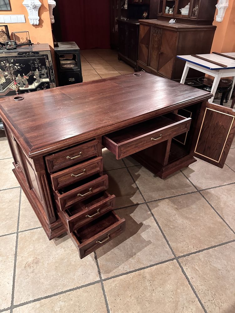 Ogromne Gabinetowe dwustronne biurko drewniane- 156x91
