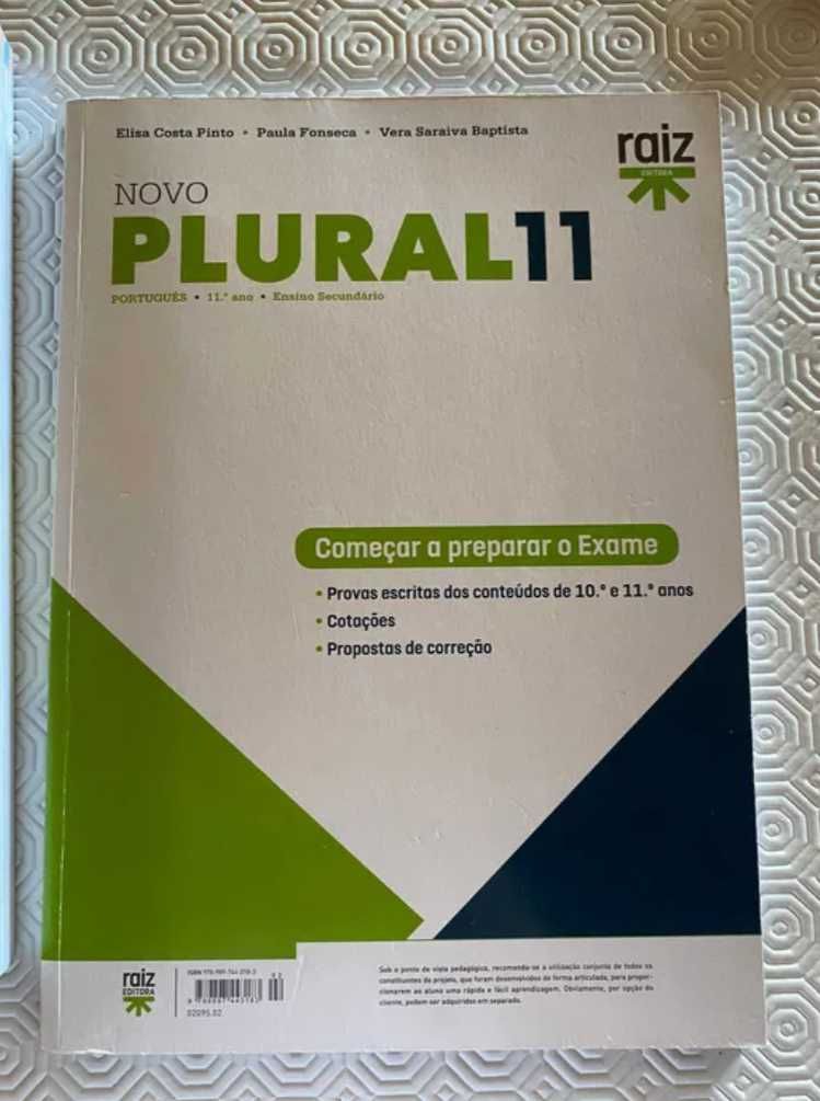 Manual escolar de Português 11º ano - Plural