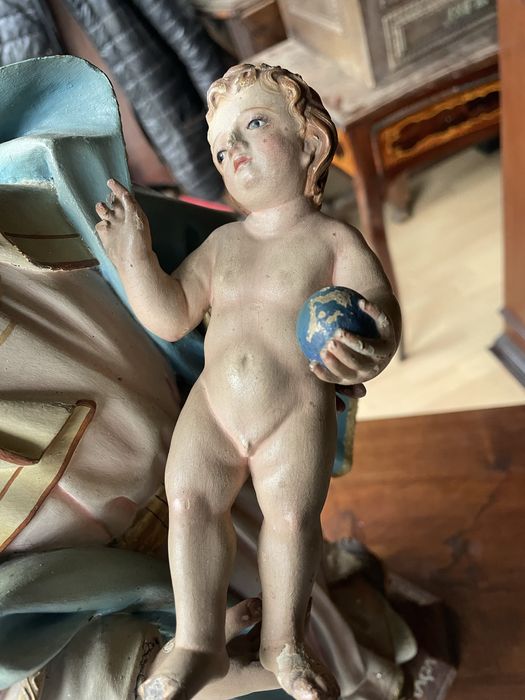 Nossa senhora das graças em madeira com menino Jesus