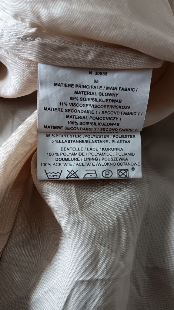Tunika ,jedwab,Jacqueline riu r. 40?